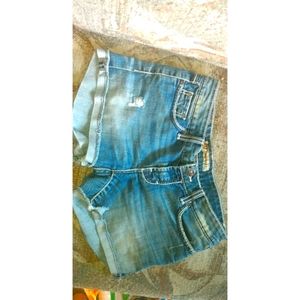 Buckle Jean Shorts size 28